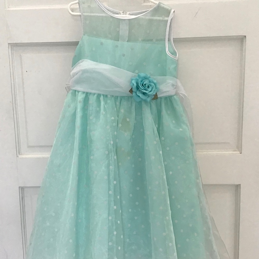 Blue and green Easter dress!